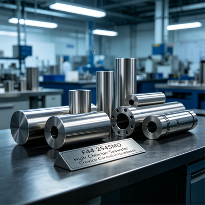 F44 254SMO Precision Components-Round bar, plate, pipes, flanges,etc.